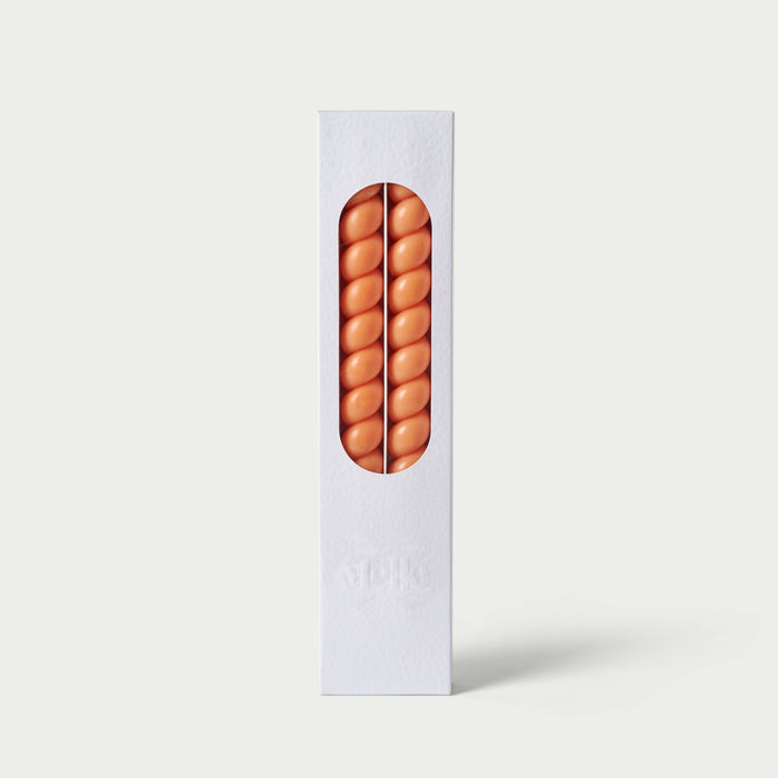 Melle Studio Spiral Candles (Tangerine)
