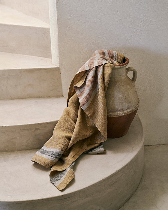 Mungo Linen Flax Towel (Amber)