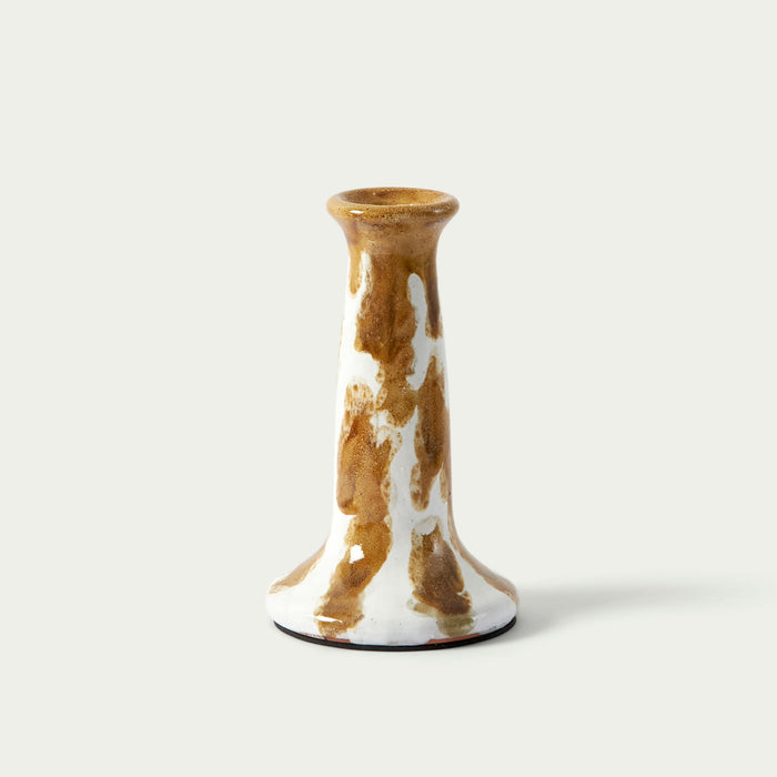 Ceramic Taper White Chocolate Clay Candle Holder