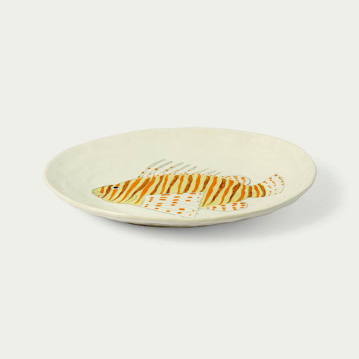 Oval Large Platter Lion Fish