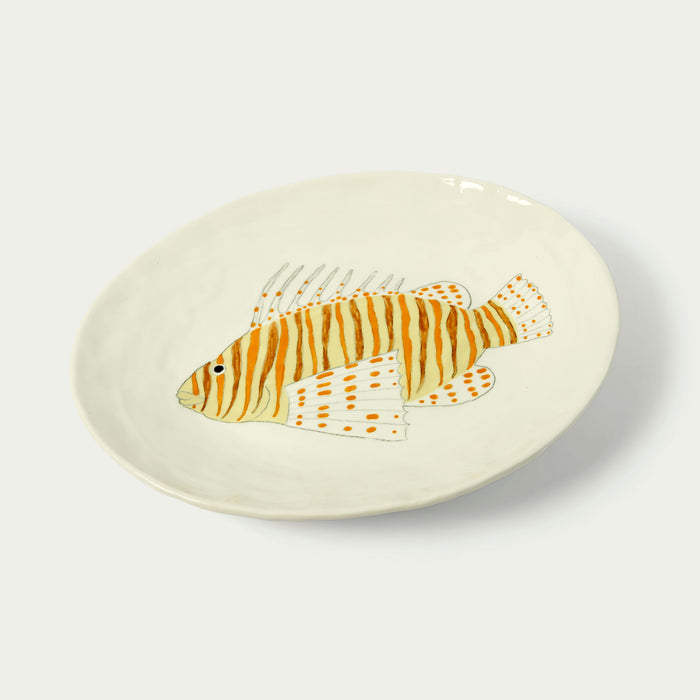 Oval Large Platter Lion Fish