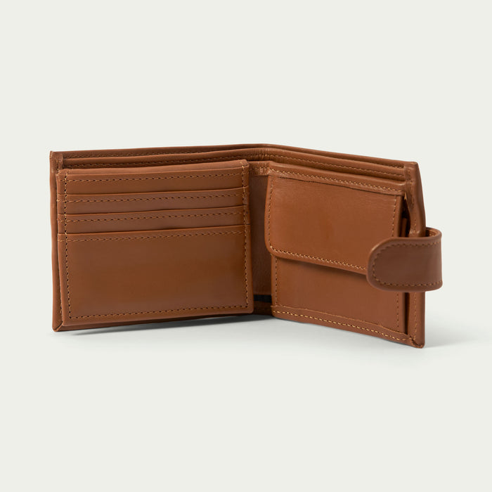 Mens Tan Leather Wallet