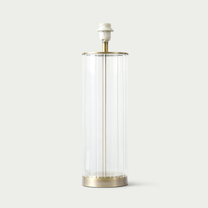 Fluted Glass Table Lamp