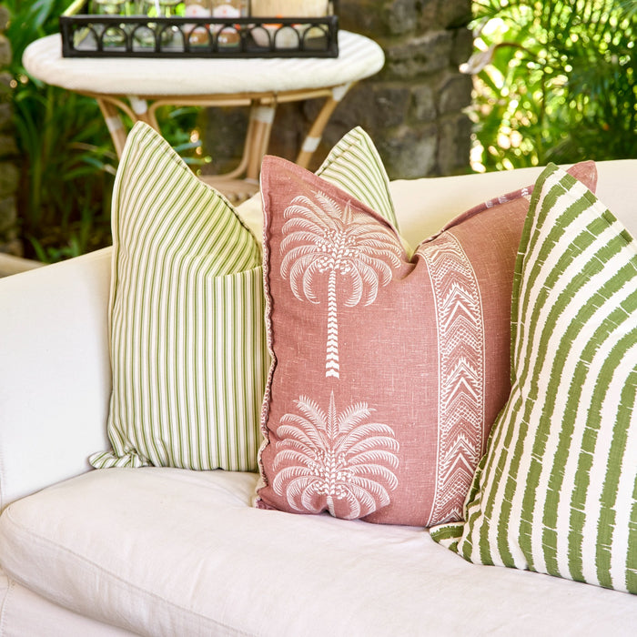 Olive Zipline Scatter Cushion Cover