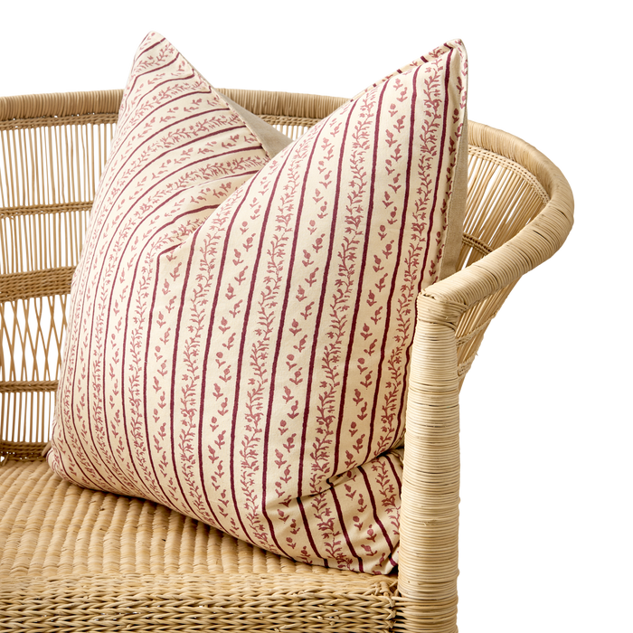 Juniper Stripe Raspberry Scatter Cover