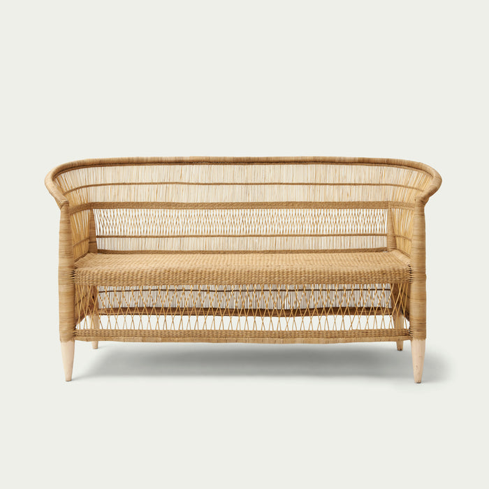 Malawi Traditional Triple Seater Chair (Natural)
