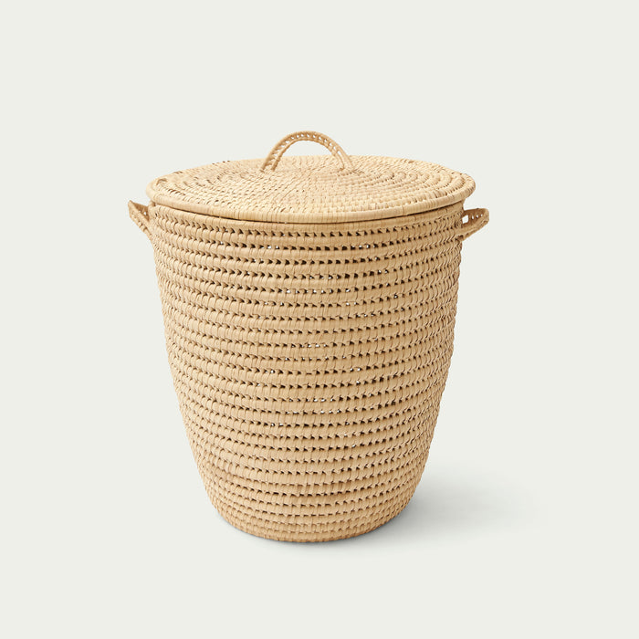 Natural Woven Laundry Basket