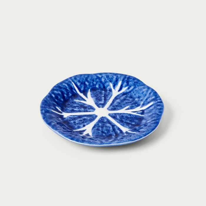 Farm Cabbage Side Plate Blue