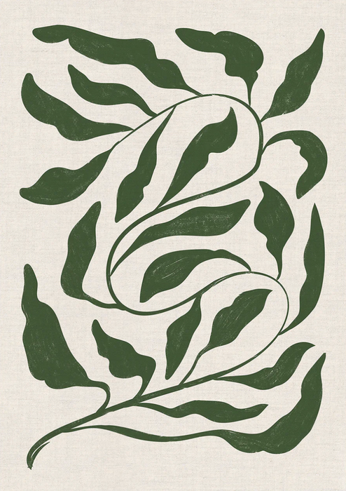 Green Botanical II Print (A1)
