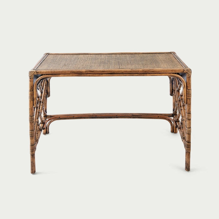 Rattan Desk with Side Detail (Gliss Brown)