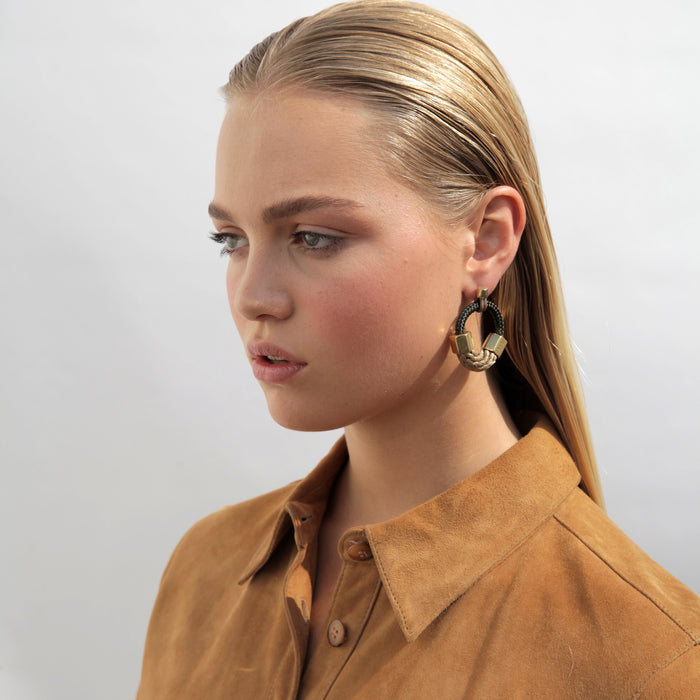 Pichulik Ithaca Earrings Beige Olive