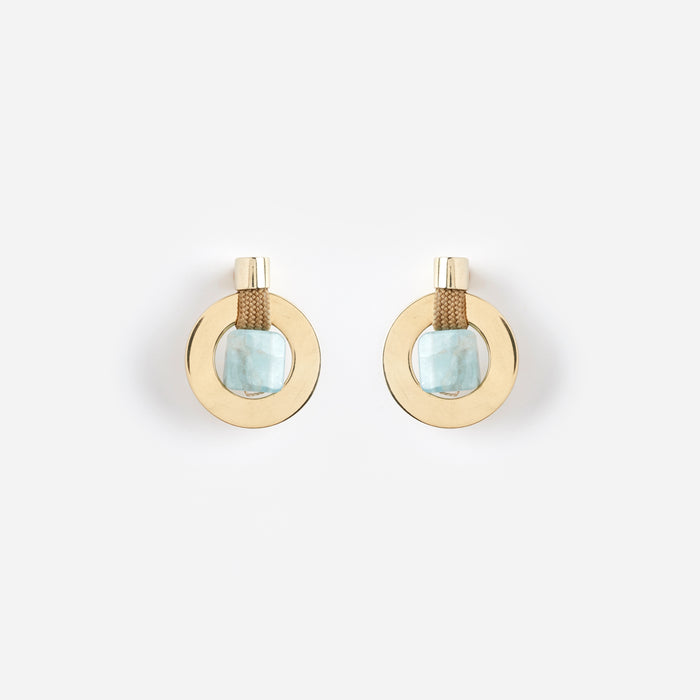 Pichulik Kimiya Earrings Aquamarine