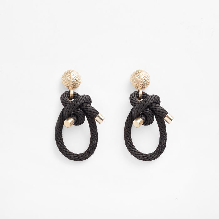 Pichulik Shimenawa Earrings (Black)